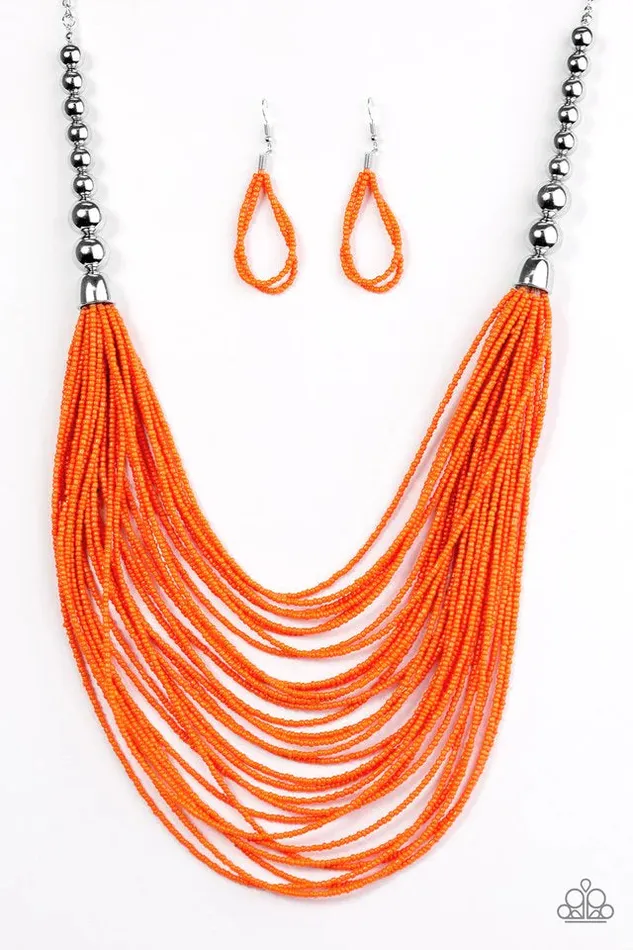 Paparazzi Jewelry Necklaces Paparazzi Necklace BEAD Brave Orange