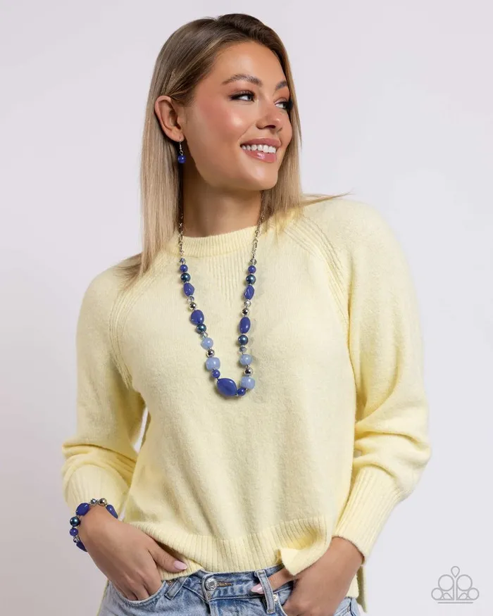 Paparazzi Jewelry Necklaces Paparazzi Necklace Beaded Blessing Blue Paparazzi Jewelry Necklaces Paparazzi Necklace Beaded Blessing Blue