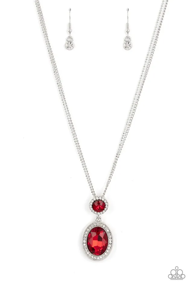 Paparazzi Jewelry Necklaces Paparazzi Necklace Castle Diamonds Red Paparazzi Jewelry Necklaces Paparazzi Necklace Castle Diamonds Red