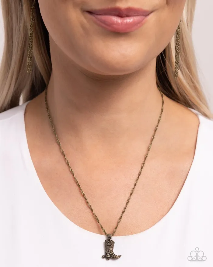 Paparazzi Jewelry Necklaces Paparazzi Necklace Collectable Cowboy Brass