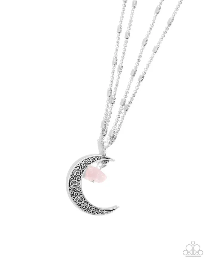 Paparazzi Jewelry Necklaces Paparazzi Necklace Crescent Charm Pink Paparazzi Jewelry Necklaces Paparazzi Necklace Crescent Charm Pink
