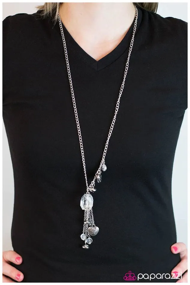 Paparazzi Jewelry Necklaces Paparazzi Necklace Eat Your Heart Out White