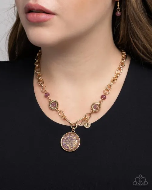 Paparazzi Jewelry Necklaces Paparazzi Necklace FLECKS Big Thing Purple