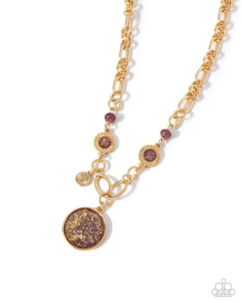 Paparazzi Jewelry Necklaces Paparazzi Necklace FLECKS Big Thing Purple Paparazzi Jewelry Necklaces Paparazzi Necklace FLECKS Big Thing Purple