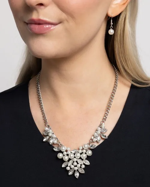 Paparazzi Jewelry Necklaces Paparazzi Necklace Fresh Facets White