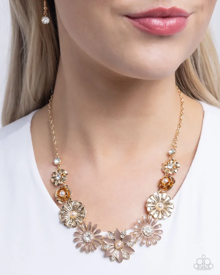Paparazzi Jewelry Necklaces Paparazzi Necklace Garden Gesture Brown