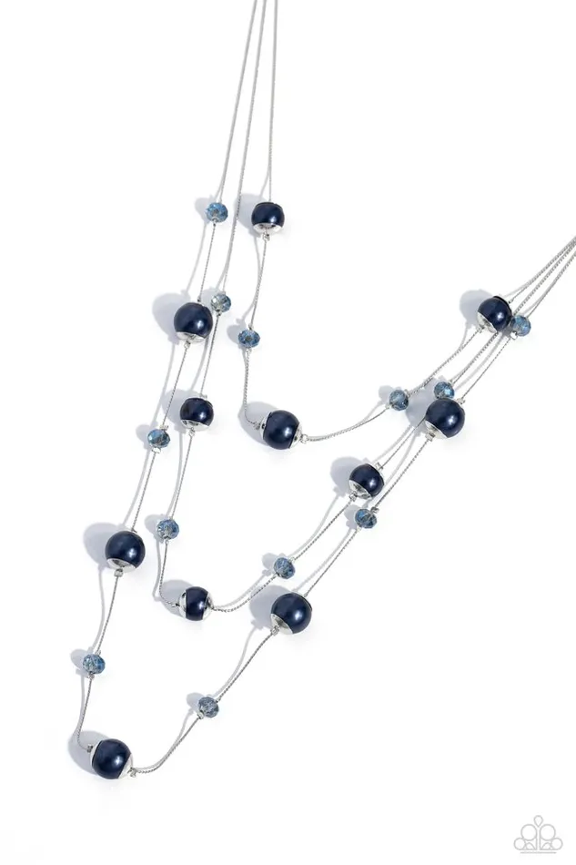 Paparazzi Jewelry Necklaces Paparazzi Necklace Glistening Gamut Blue Paparazzi Jewelry Necklaces Paparazzi Necklace Glistening Gamut Blue