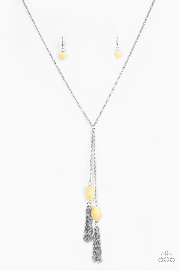 Paparazzi Jewelry Necklaces Paparazzi Necklace GLOW Your Roll Yellow