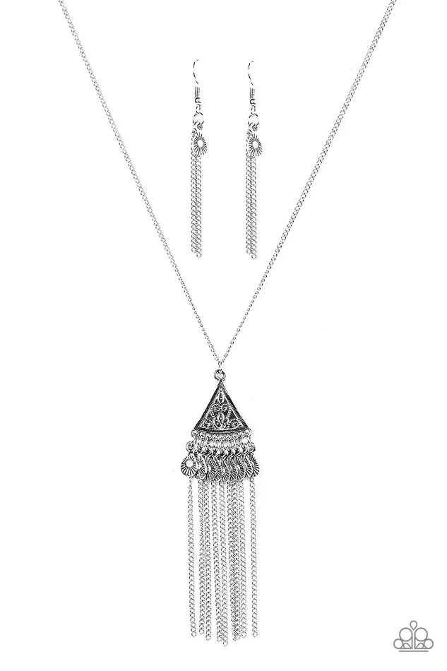 Paparazzi Jewelry Necklaces Paparazzi Necklace Incan Idol Silver