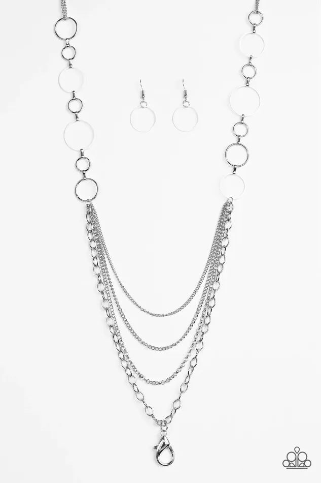 Paparazzi Jewelry Necklaces Paparazzi Necklace Industrial Circus White