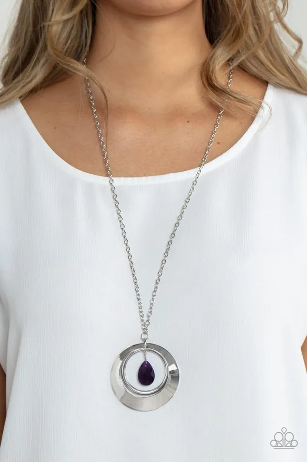 Paparazzi Jewelry Necklaces Paparazzi Necklace Inner Tranquility Purple