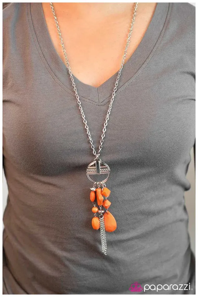 Paparazzi Jewelry Necklaces Paparazzi Necklace Just Dropping By Orange
