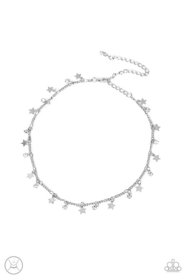 Paparazzi Jewelry Necklaces Paparazzi Necklace Little Lady Liberty White Paparazzi Jewelry Necklaces Paparazzi Necklace Little Lady Liberty White
