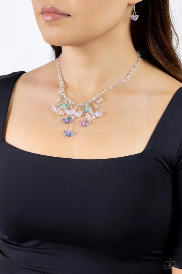 Paparazzi Jewelry Necklaces Paparazzi Necklace Majestic Metamorphosis Multi