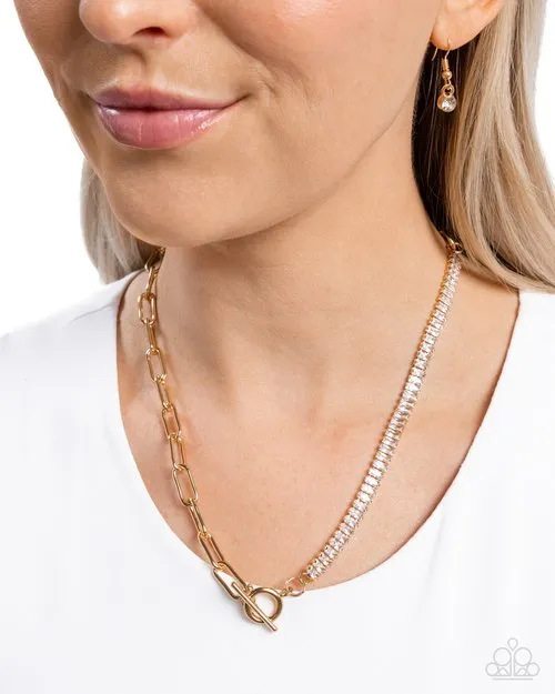 Paparazzi Jewelry Necklaces Paparazzi Necklace Mismatched Monarchy Gold
