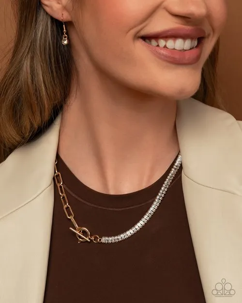 Paparazzi Jewelry Necklaces Paparazzi Necklace Mismatched Monarchy Gold Paparazzi Jewelry Necklaces Paparazzi Necklace Mismatched Monarchy Gold