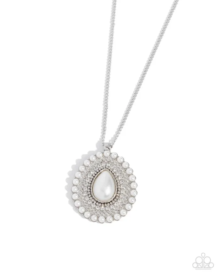 Paparazzi Jewelry Necklaces Paparazzi Necklace Opera Enthusiast White Paparazzi Jewelry Necklaces Paparazzi Necklace Opera Enthusiast White