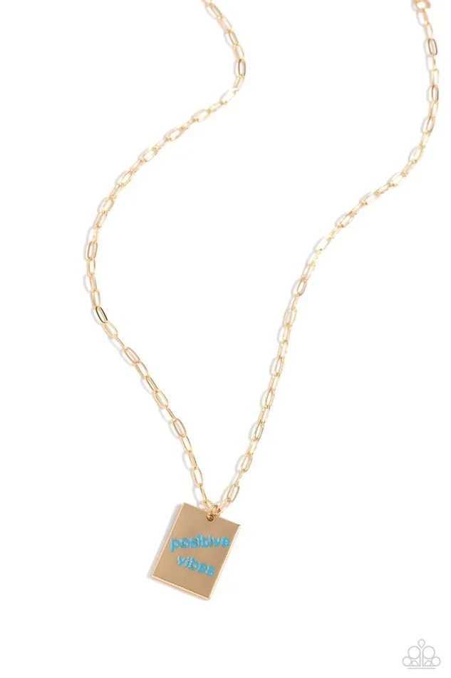 Paparazzi Jewelry Necklaces Paparazzi Necklace Optimistic Vibes Blue Paparazzi Jewelry Necklaces Paparazzi Necklace Optimistic Vibes Blue