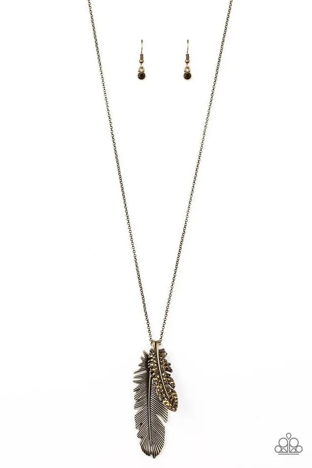 Paparazzi Jewelry Necklaces Paparazzi Necklace Own Free QUILL Brass