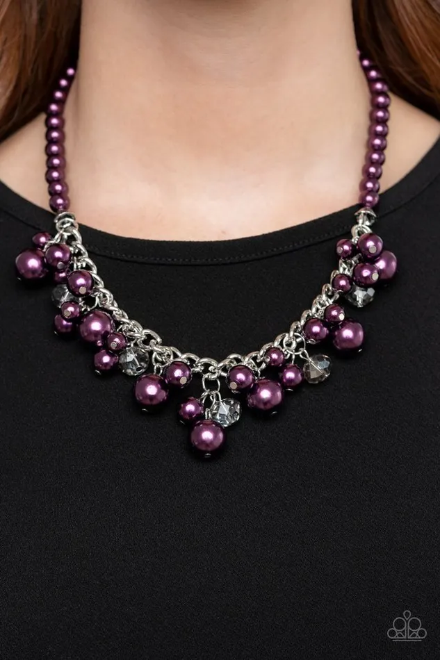 Paparazzi Jewelry Necklaces Paparazzi Necklace Prim and POLISHED Purple