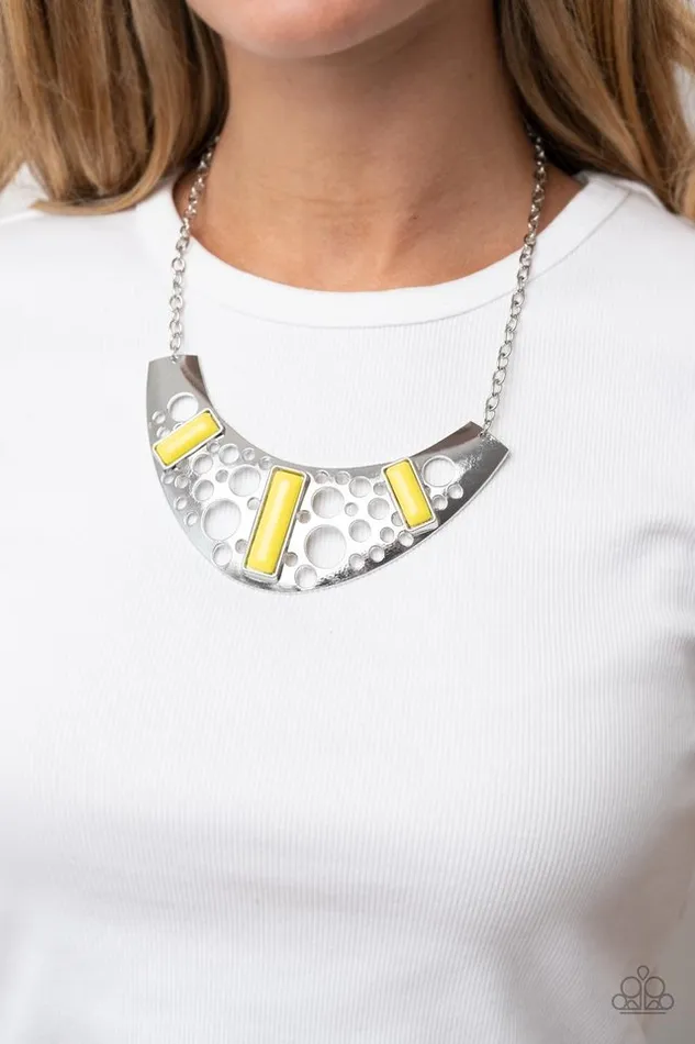 Paparazzi Jewelry Necklaces Paparazzi Necklace Real Zeal Yellow
