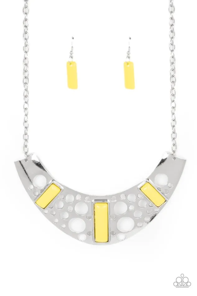 Paparazzi Jewelry Necklaces Paparazzi Necklace Real Zeal Yellow Paparazzi Jewelry Necklaces Paparazzi Necklace Real Zeal Yellow