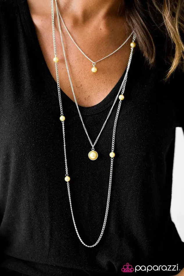 Paparazzi Jewelry Necklaces Paparazzi Necklace Runway Shine Yellow