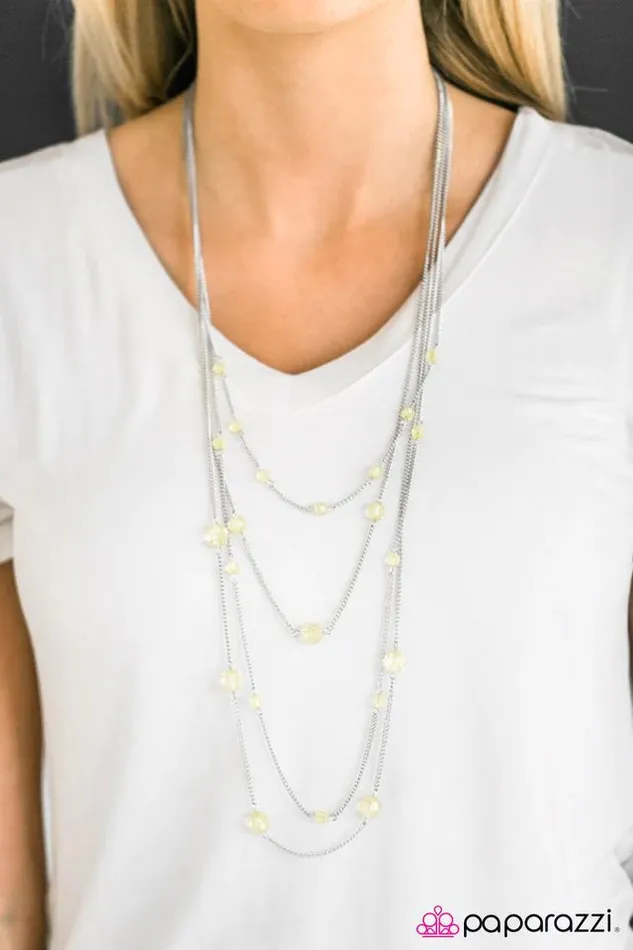 Paparazzi Jewelry Necklaces Paparazzi Necklace Sparkling Intentions Yellow