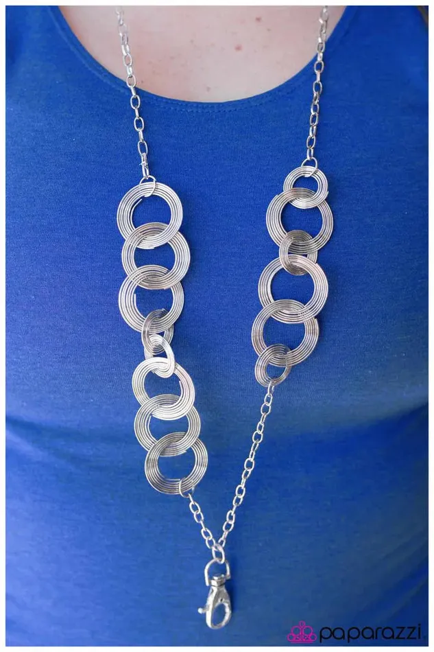 Paparazzi Jewelry Necklaces Paparazzi Necklace Spun Out Of Control Silver