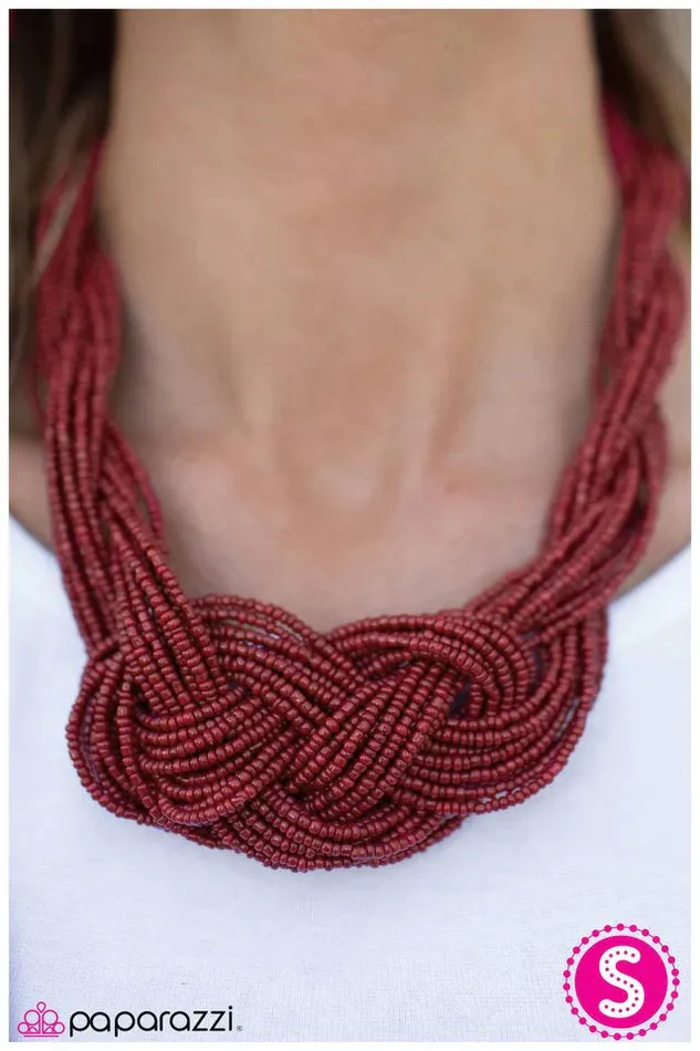 Paparazzi Jewelry Necklaces Paparazzi Necklace Standing Ovation Red