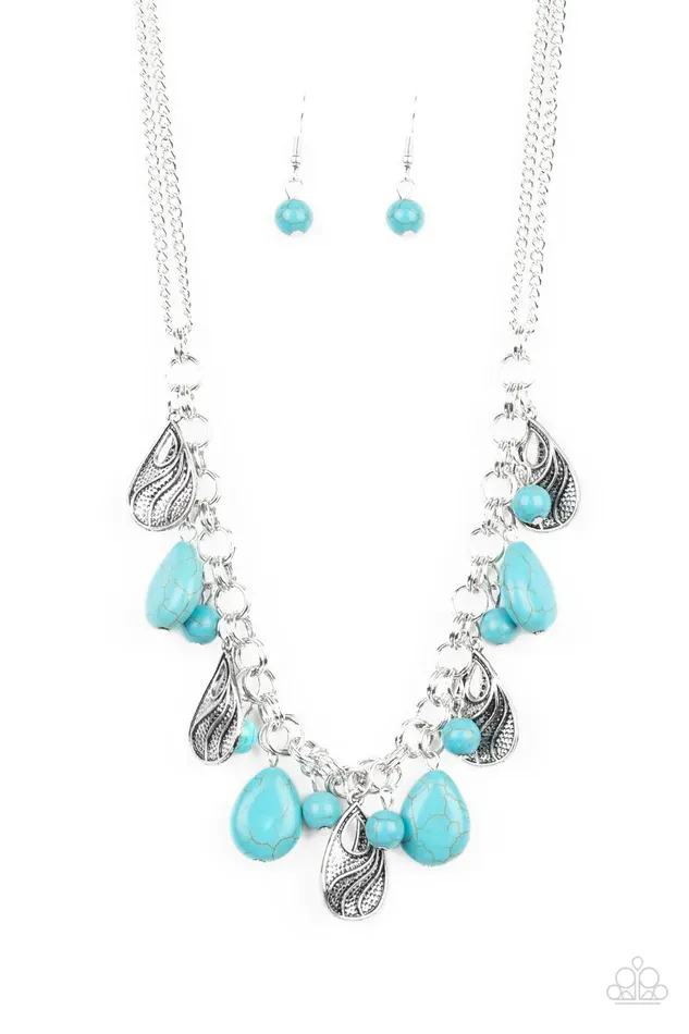 Paparazzi Jewelry Necklaces Paparazzi Necklace Terra Tranquility Blue