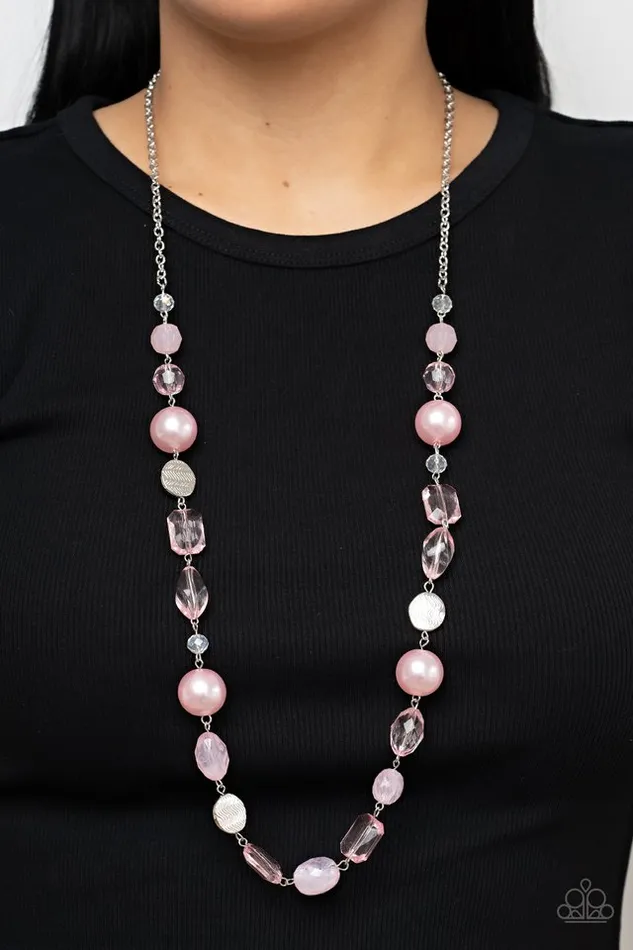 Paparazzi Jewelry Necklaces Paparazzi Necklace Timelessly Tailored Pink