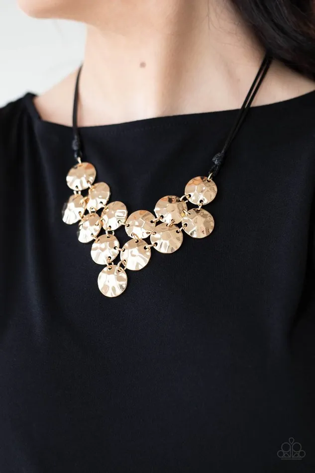 Paparazzi Jewelry Necklaces Paparazzi Necklace Token Treasure Gold