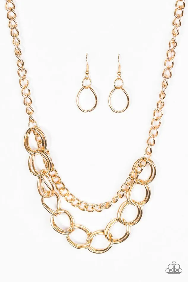 Paparazzi Jewelry Necklaces Paparazzi Necklace Top Boss Gold