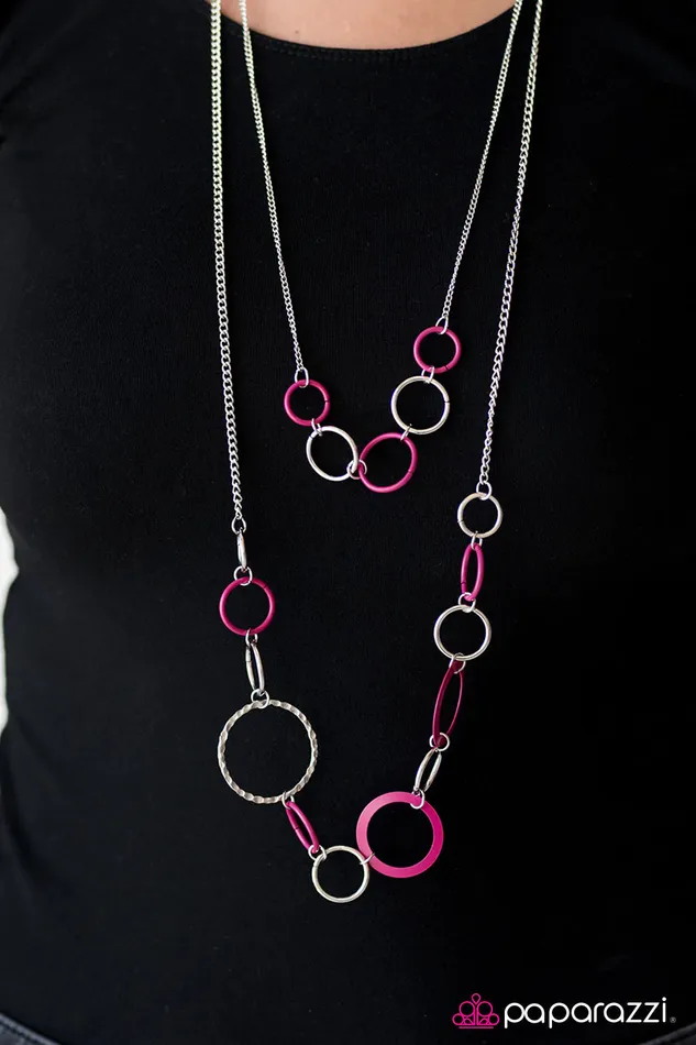 Paparazzi Jewelry Necklaces Paparazzi Necklace Tropical Bay Pink