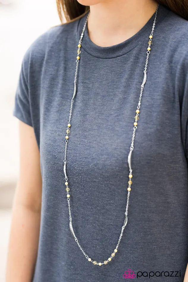Paparazzi Jewelry Necklaces Paparazzi Necklace Tropical Summer Yellow