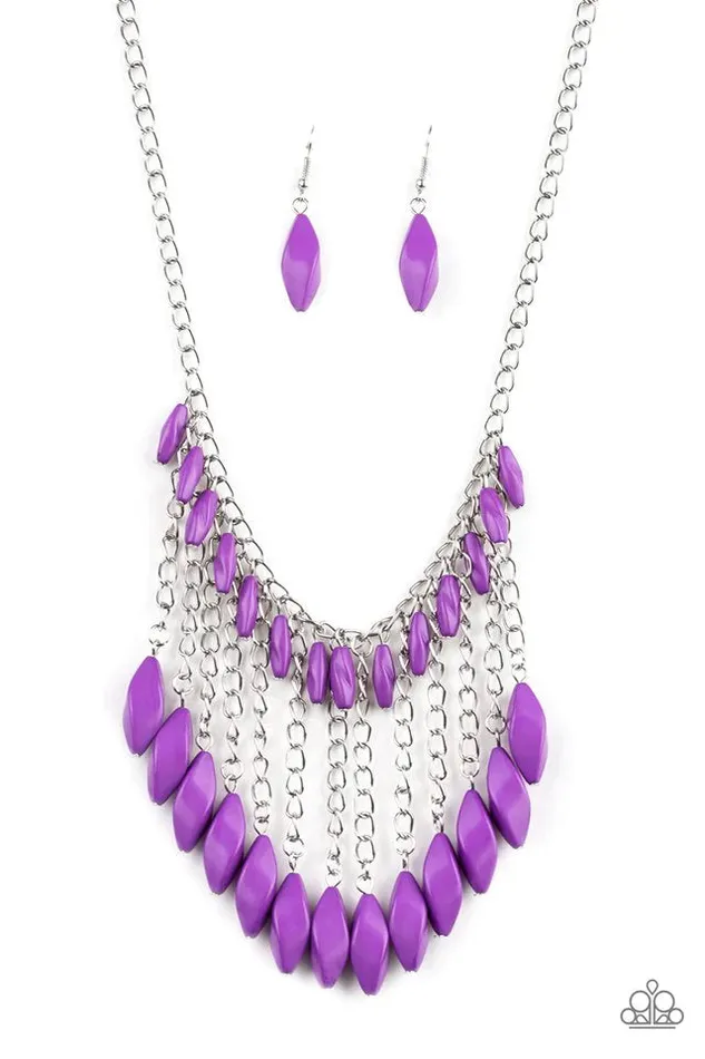Paparazzi Jewelry Necklaces Paparazzi Necklace Venturous Vibes Purple
