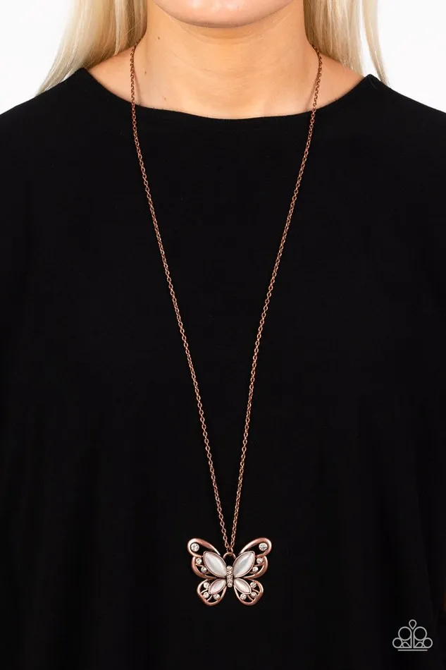 Paparazzi Jewelry Necklaces Paparazzi Necklace Wings Of Whimsy Copper
