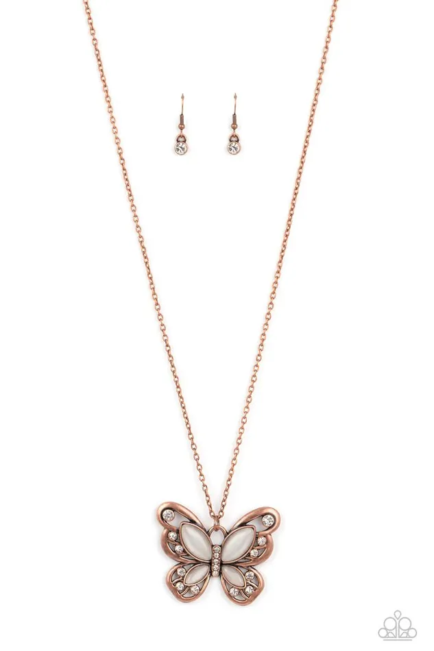 Paparazzi Jewelry Necklaces Paparazzi Necklace Wings Of Whimsy Copper Paparazzi Jewelry Necklaces Paparazzi Necklace Wings Of Whimsy Copper