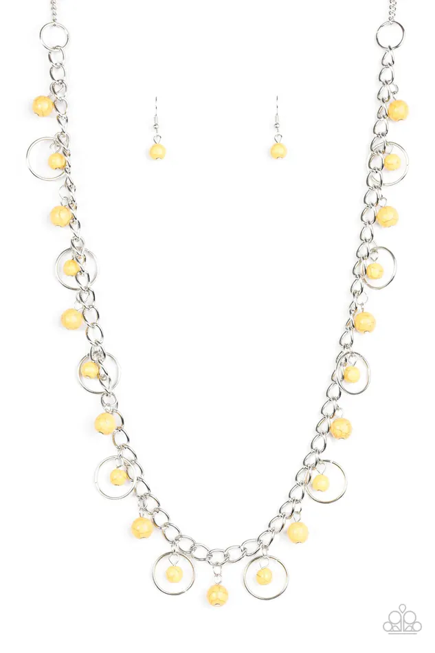 Paparazzi Jewelry Necklaces Paparazzi Necklace Wolf Creek Yellow