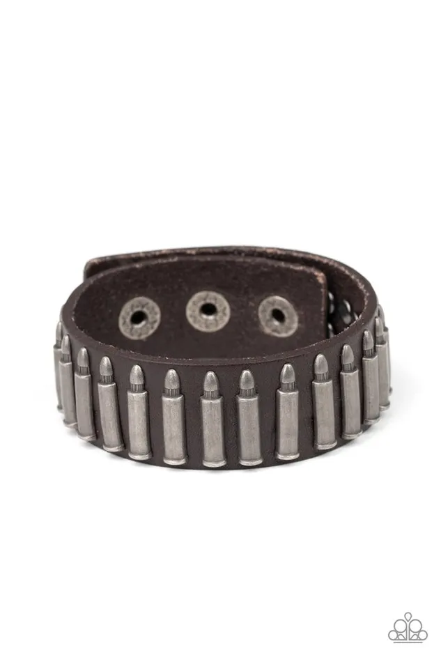 Paparazzi Jewelry Paparazzi Bracelet Armed and Dangerous Brown Bracelets Paparazzi Jewelry Paparazzi Bracelet Armed and Dangerous Brown Bracelets