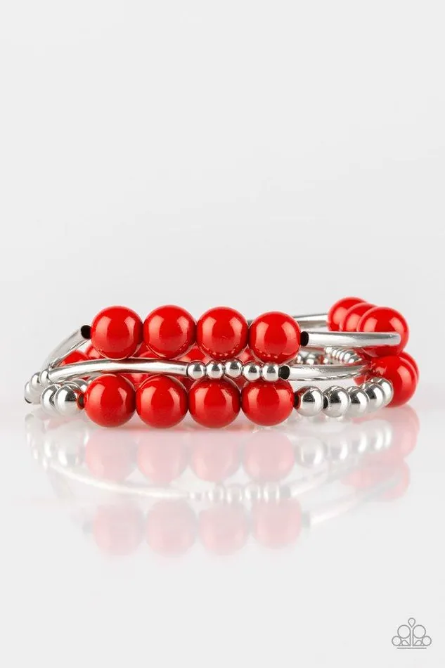 Paparazzi Jewelry Paparazzi Bracelet New Adventures Red Bracelets