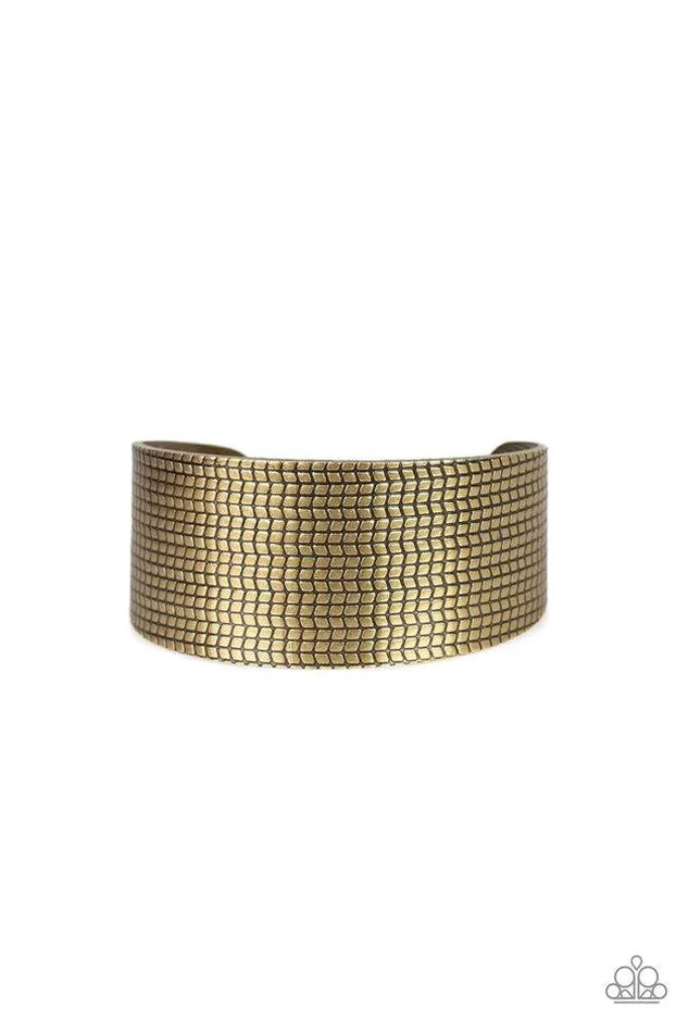 Paparazzi Jewelry Paparazzi Bracelet Texture Trailblazer Brass Bracelets