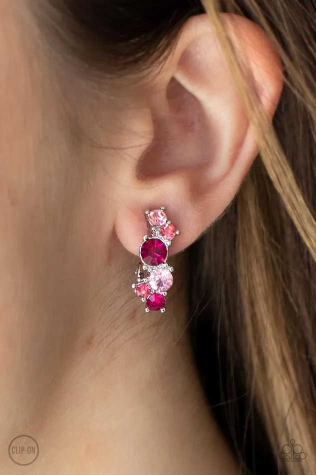 Paparazzi Jewelry Paparazzi Earring Cosmic Celebration Pink Earrings