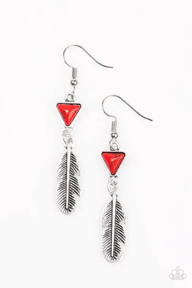 Paparazzi Jewelry Paparazzi Earring Give It A NEST Red Earrings