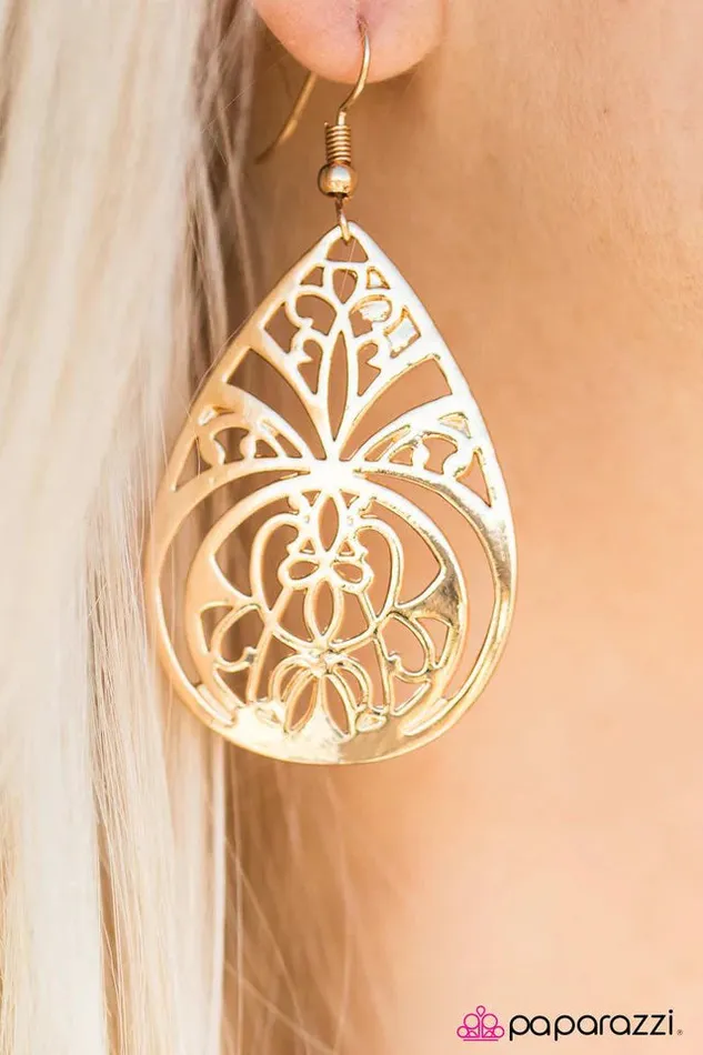 Paparazzi Jewelry Paparazzi Earring I Totally FILIGREE Gold Earrings