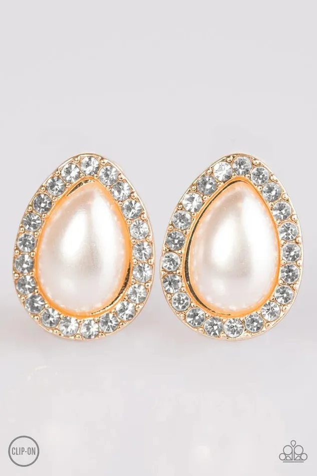 Paparazzi Jewelry Paparazzi Earring Must Be A Lady Gold Earrings