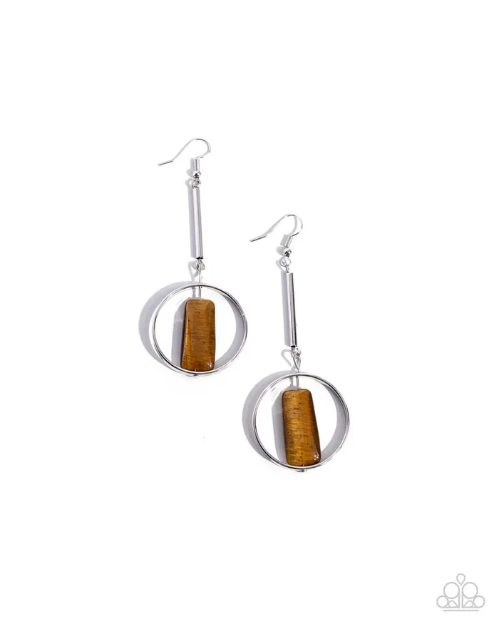 Paparazzi Jewelry Paparazzi Earring Serendipitous Stones Brown Earrings Paparazzi Jewelry Paparazzi Earring Serendipitous Stones Brown Earrings