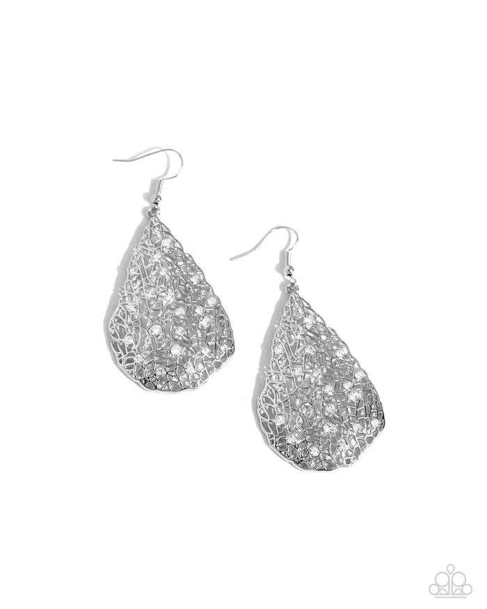Paparazzi Jewelry Paparazzi Earring Stargazing Glamour White Earrings Paparazzi Jewelry Paparazzi Earring Stargazing Glamour White Earrings