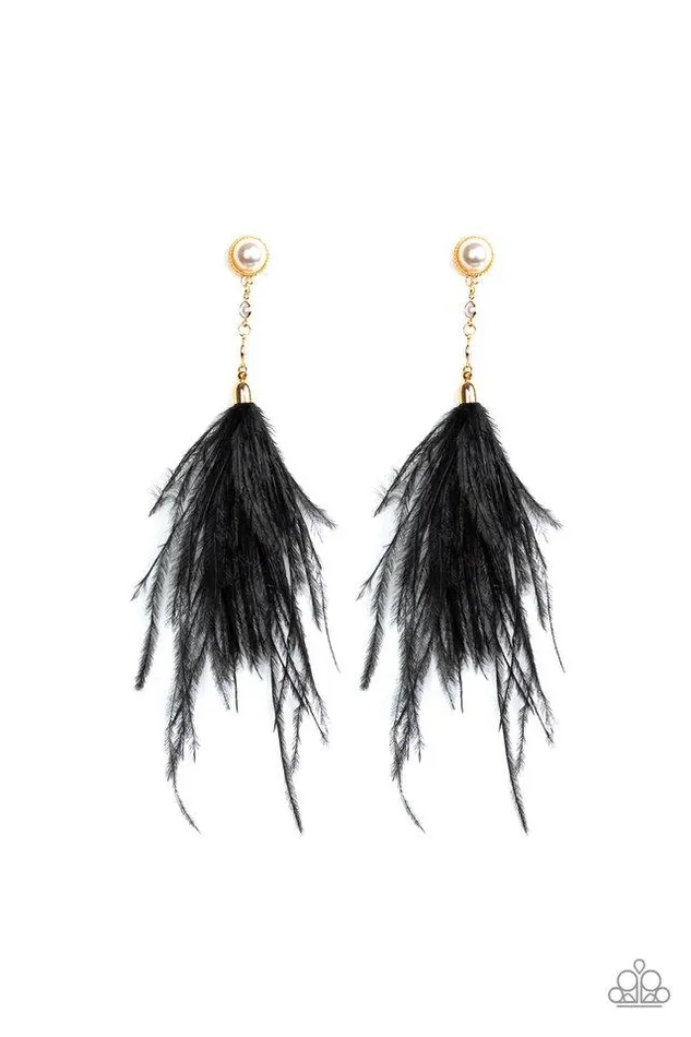 Paparazzi Jewelry Paparazzi Earring Vegas Vixen Black Earrings